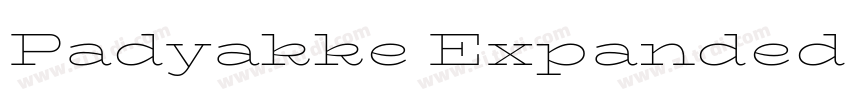 Padyakke Expanded On字体转换